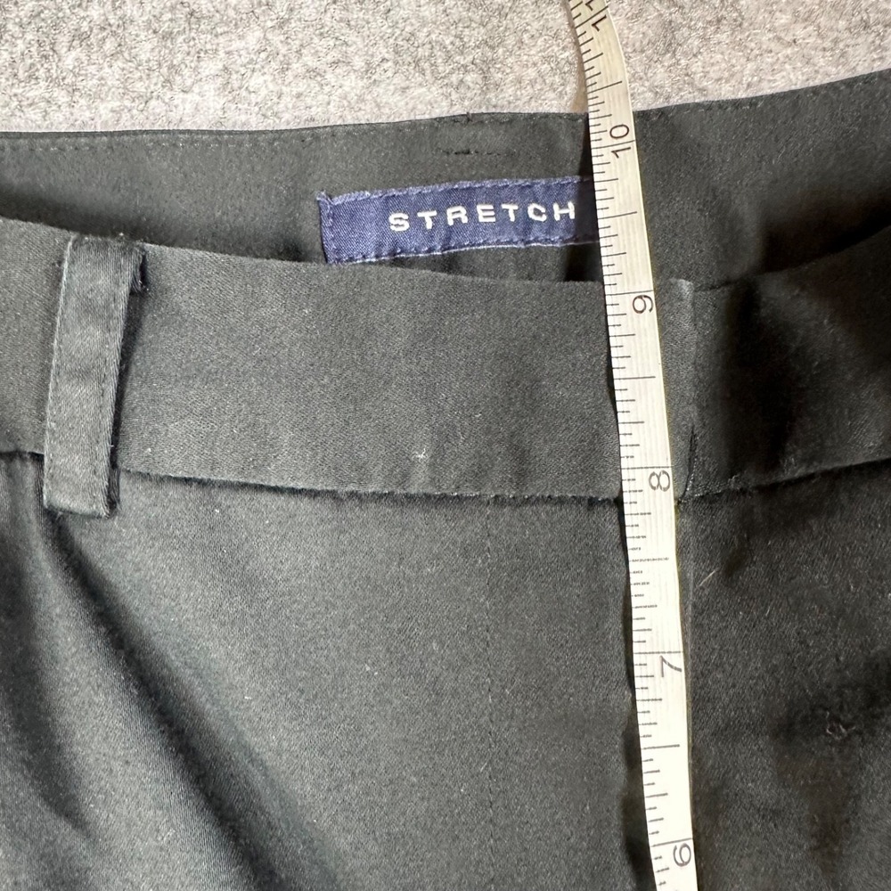 JONES NEW YORK Black Flat Front Straight Leg Stretch Chino Pants Women's 4P - Picture 8 of 10